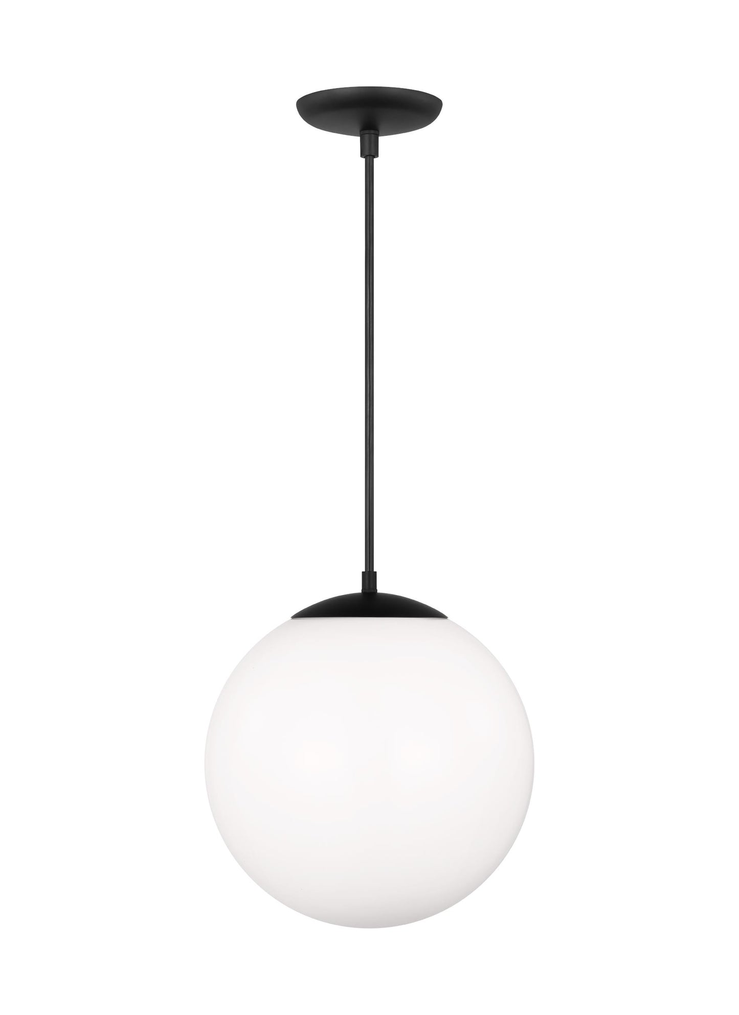Leo - Hanging Globe Extra Large One Light Pendant with White Glass