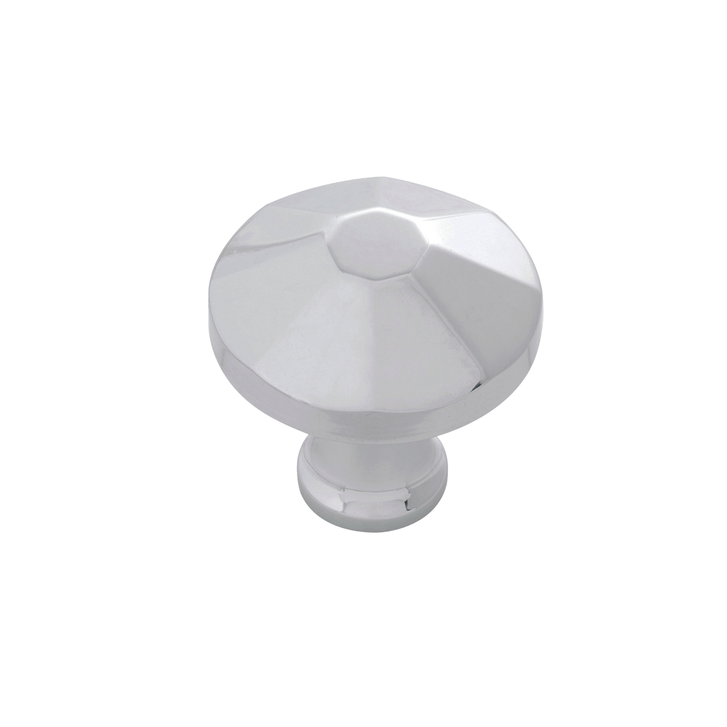 Facette Collection Knob 1-3/8 Inch Diameter Stainless Steel Finish