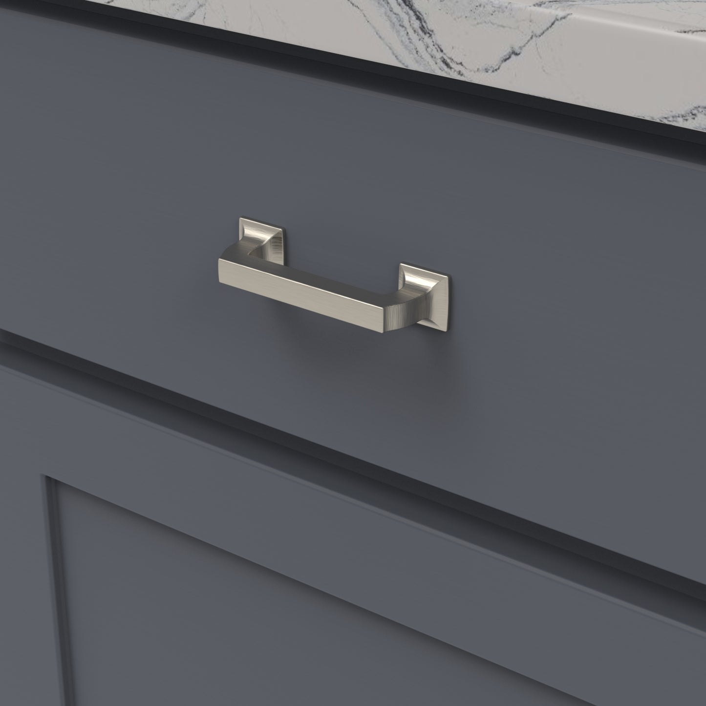 Tirez 3 pouces de centre à centre