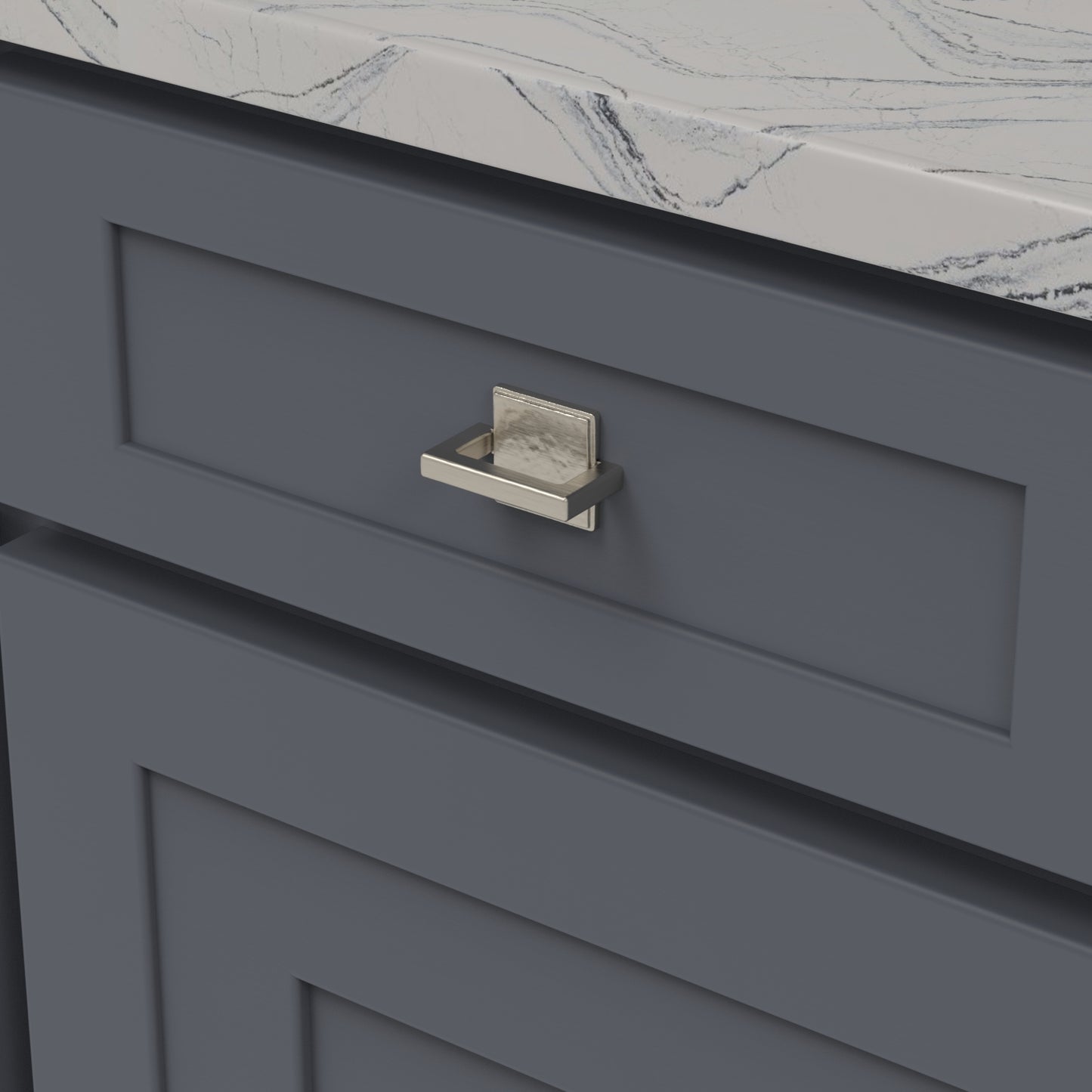 Tirez 1 pouce de centre à centre