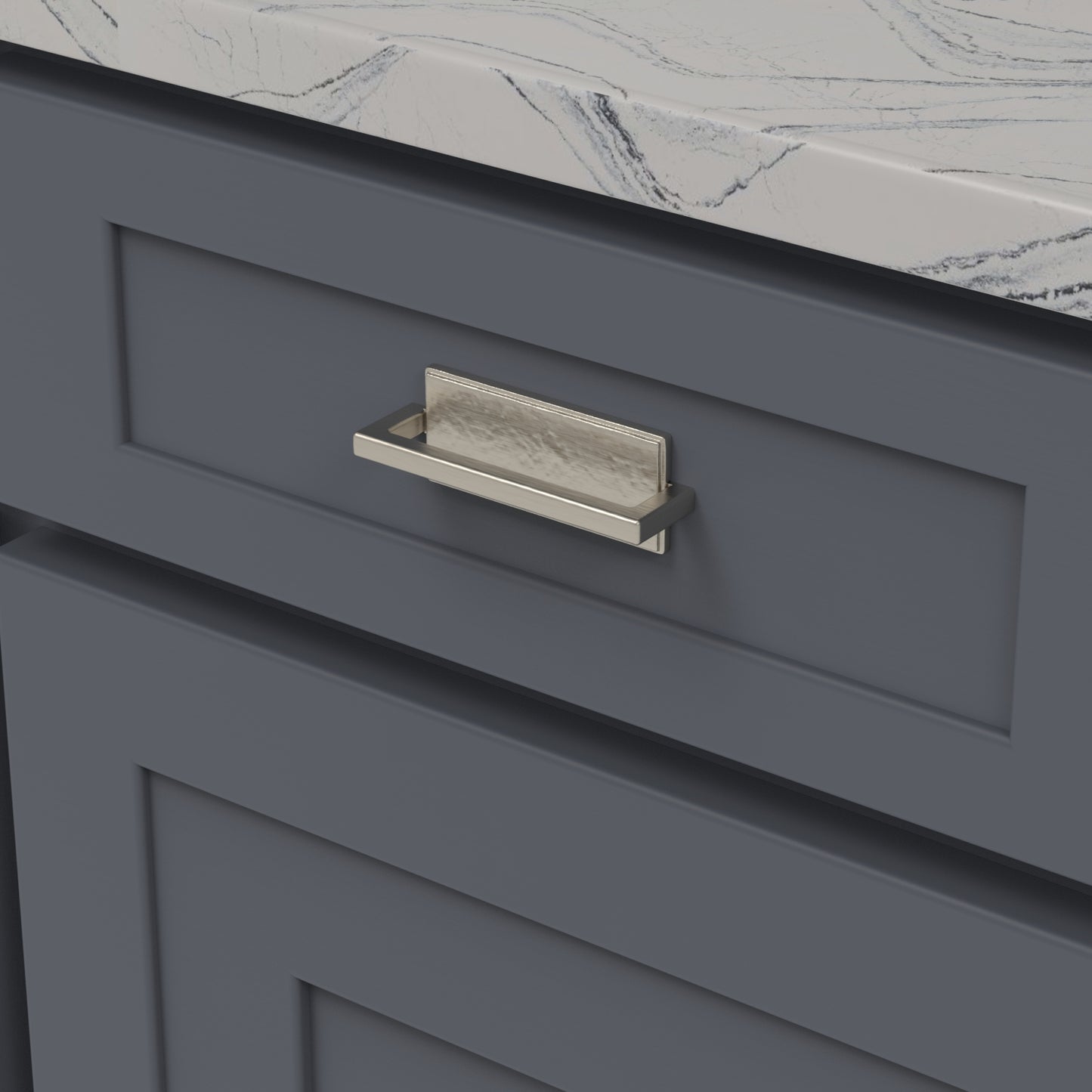 Tirez 3 pouces de centre à centre