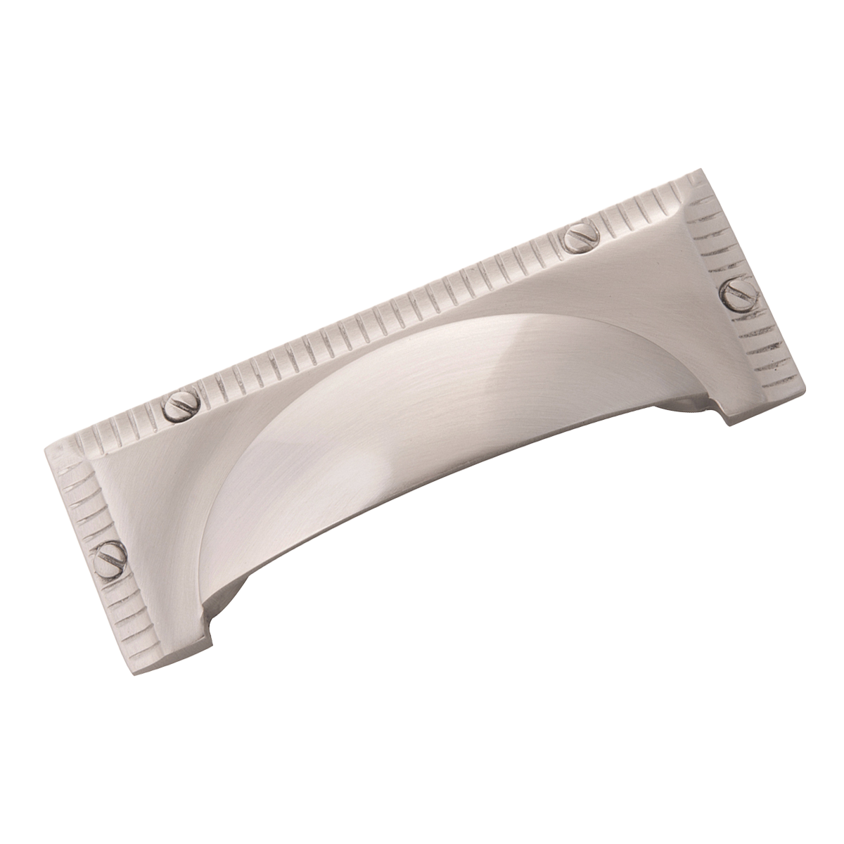 Vintage 1900 Collection Cup Pull 3 Inch Center to Center Satin Nickel Finish