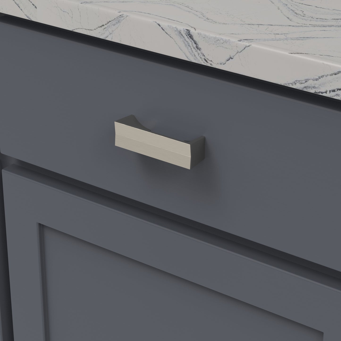 Tirez 3 pouces de centre à centre