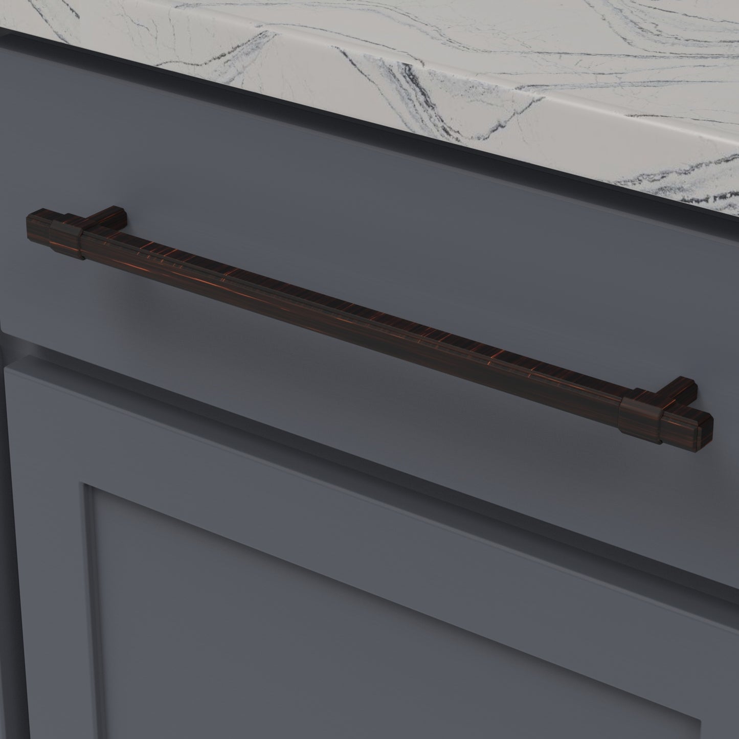 Tirez 12 pouces de centre à centre