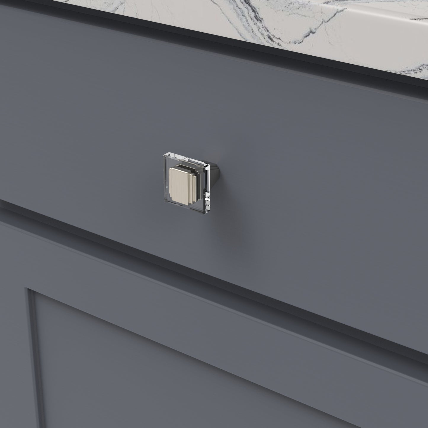 Knob 1-1/4 Inch Square