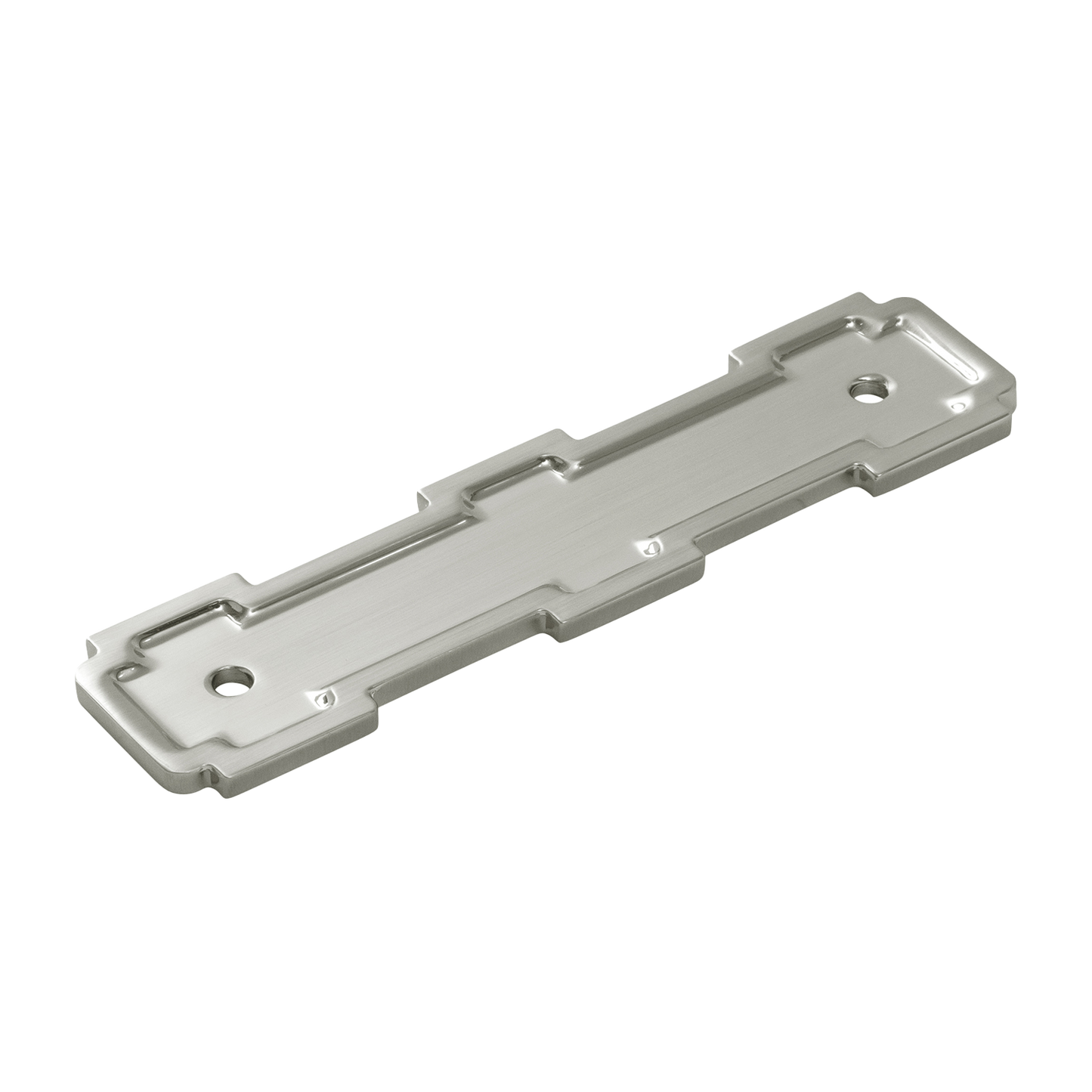 Coventry Collection Pull Backplate 3-3/4 Inch (96mm) Center to Center Satin Nickel Finish