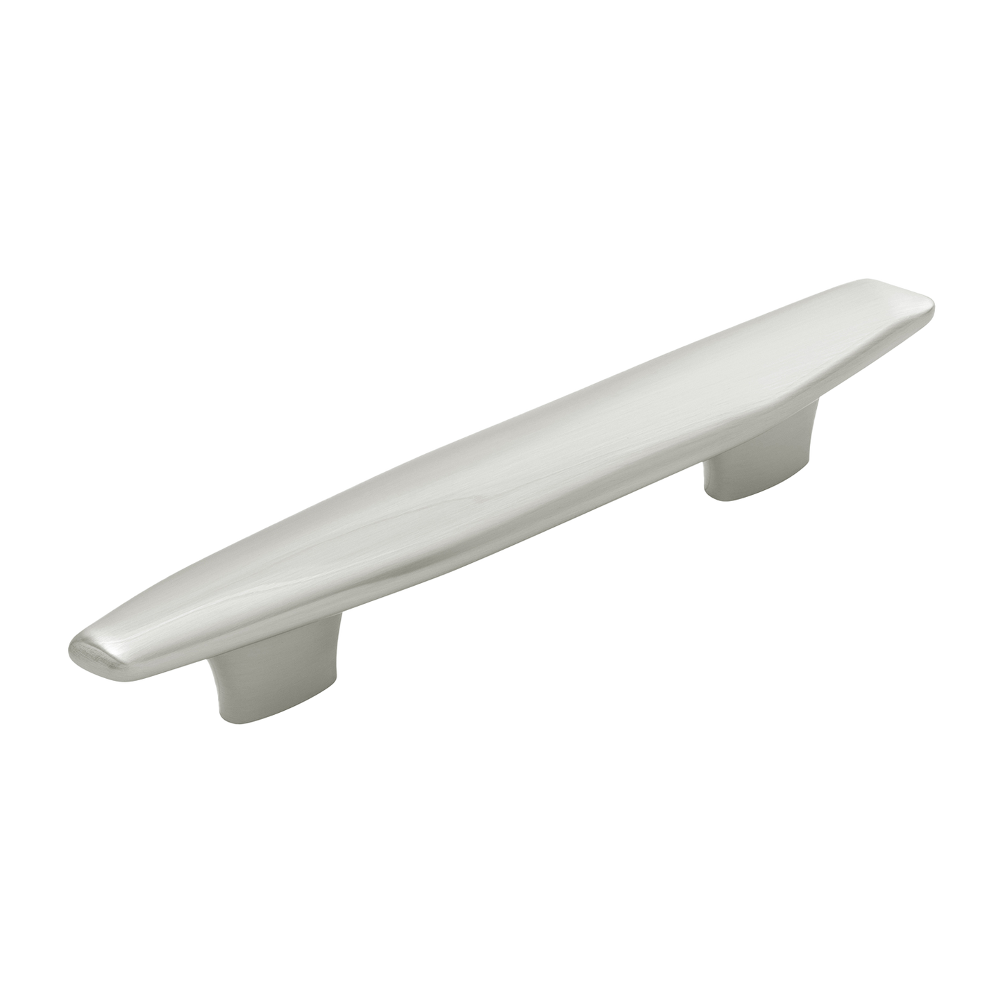 Pebble Collection Pull 3-3/4 Inch (96mm) & 5-1/16 Inch (128mm) Center to Center Satin Nickel Finish