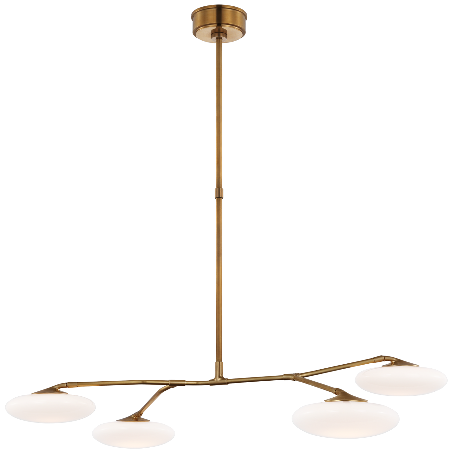 Grand lustre à quatre lumières Brindille