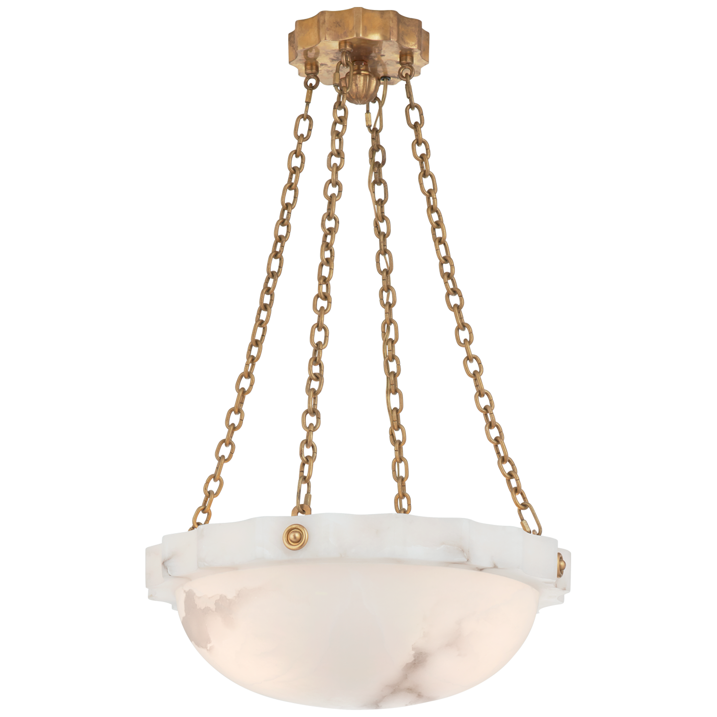 Lustre moyen à bande cannelée