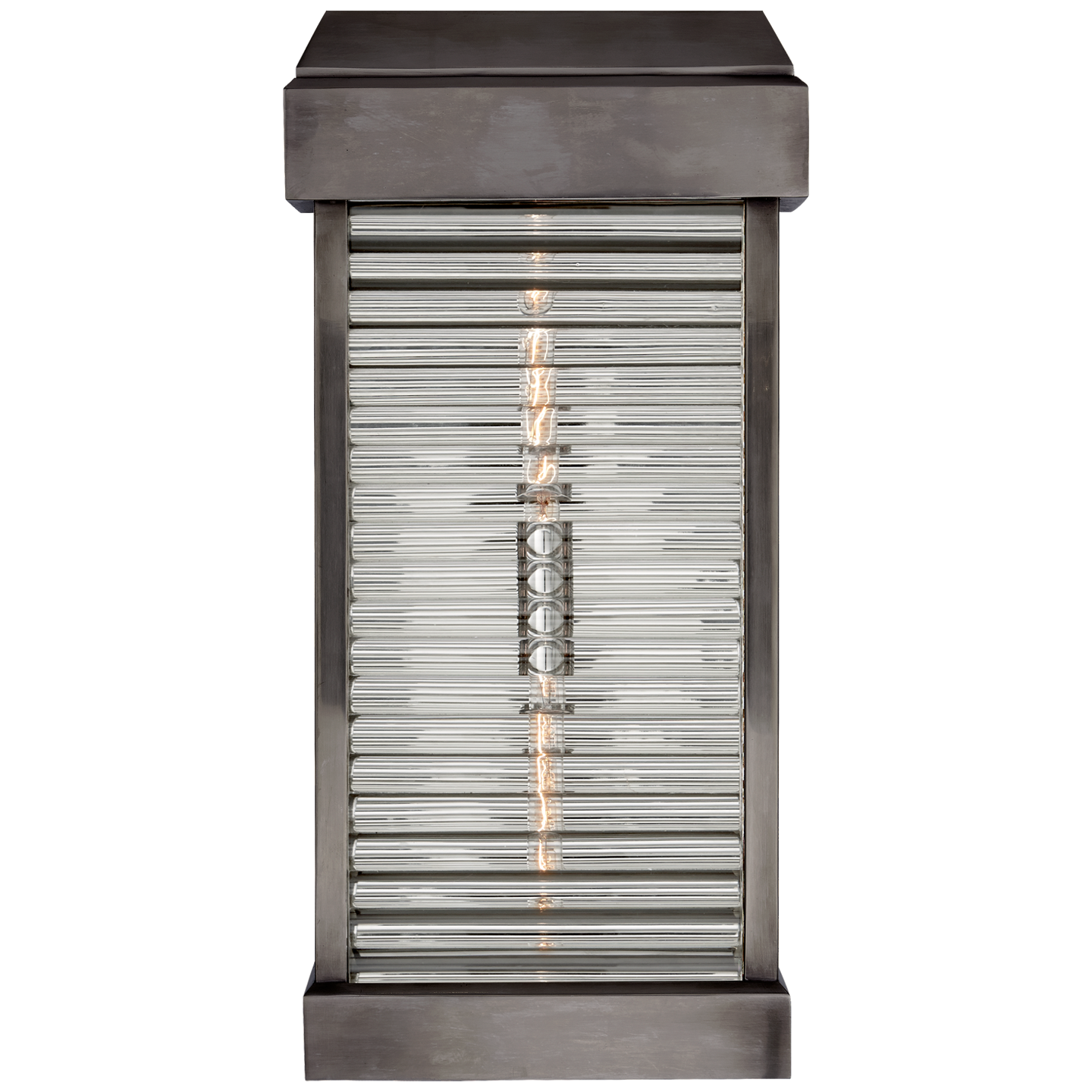Dunmore Large Curved Glass Louver Sconce