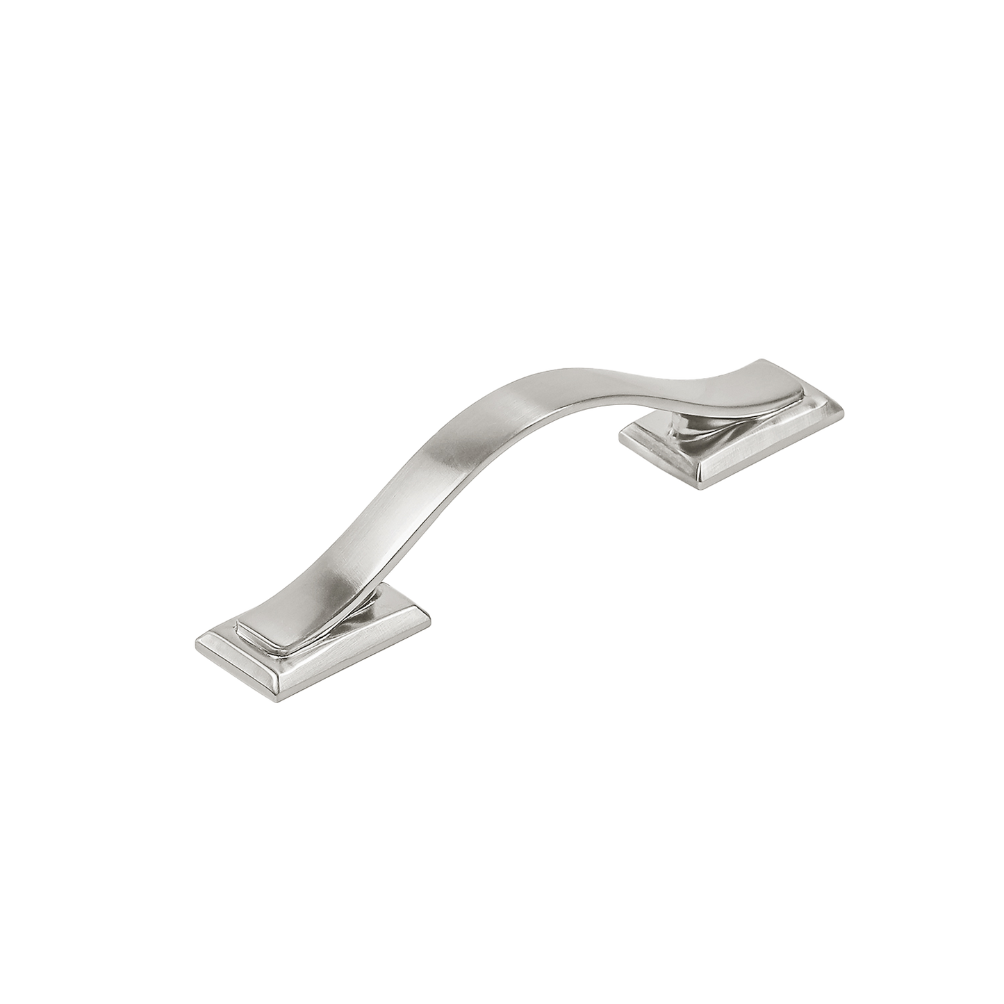 Facette Collection Knob 1-3/8 Inch Diameter Satin Brass Finish