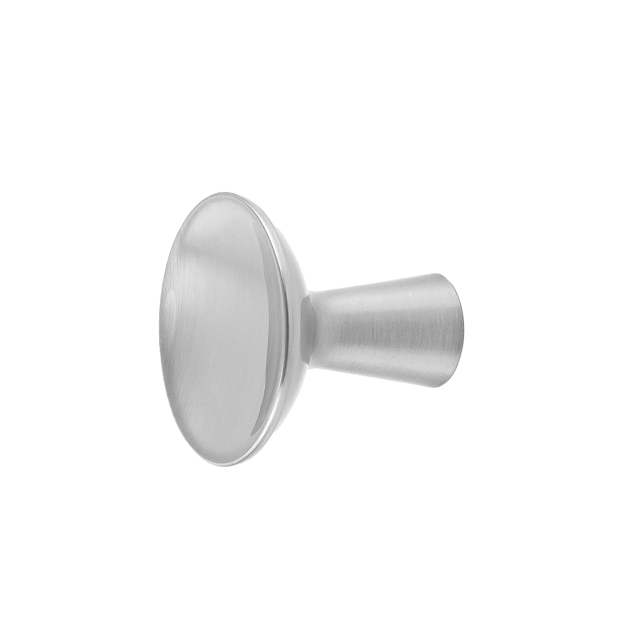 Facette Collection Knob 1-3/8 Inch Diameter Satin Brass Finish
