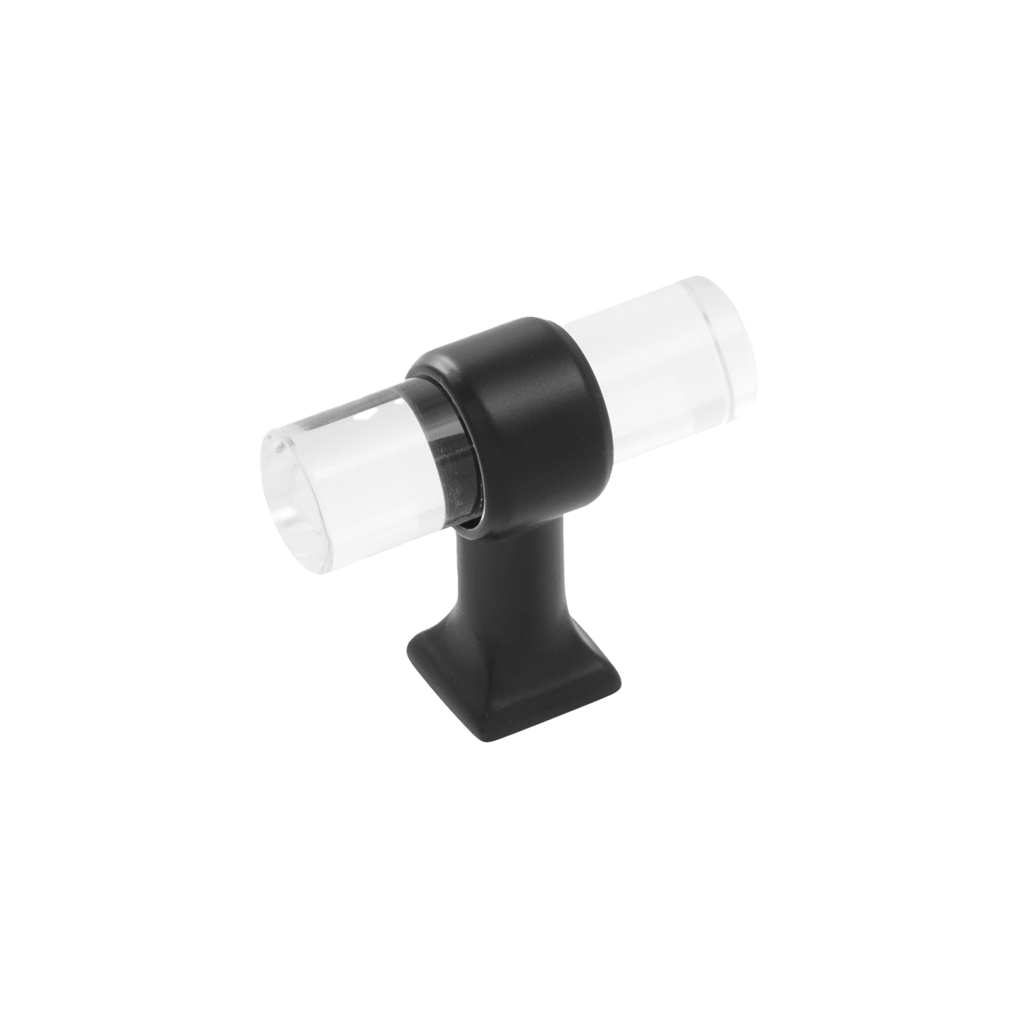 Facette Collection Knob 1-3/8 Inch Diameter Satin Brass Finish