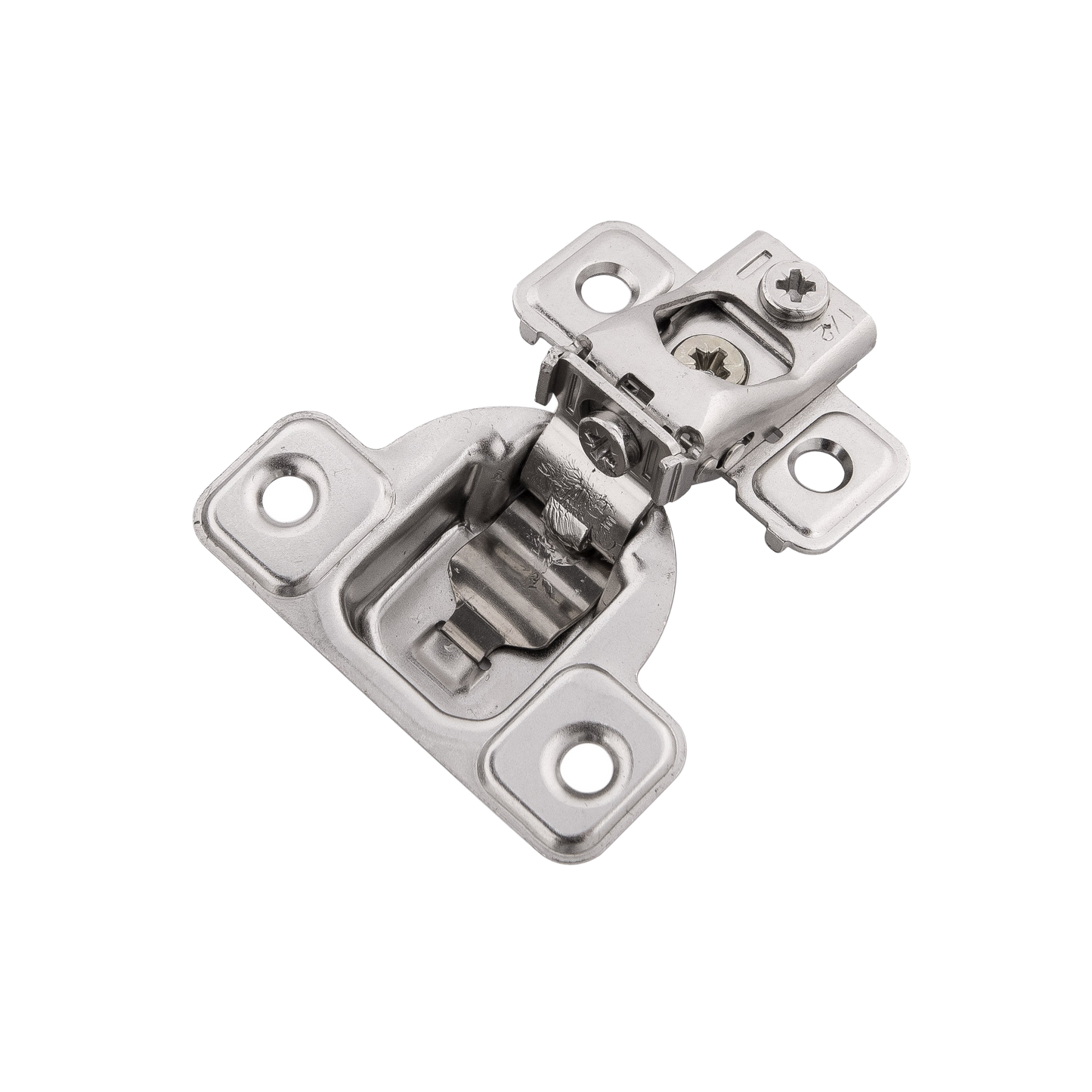 Facette Collection Knob 1-3/8 Inch Diameter Satin Brass Finish