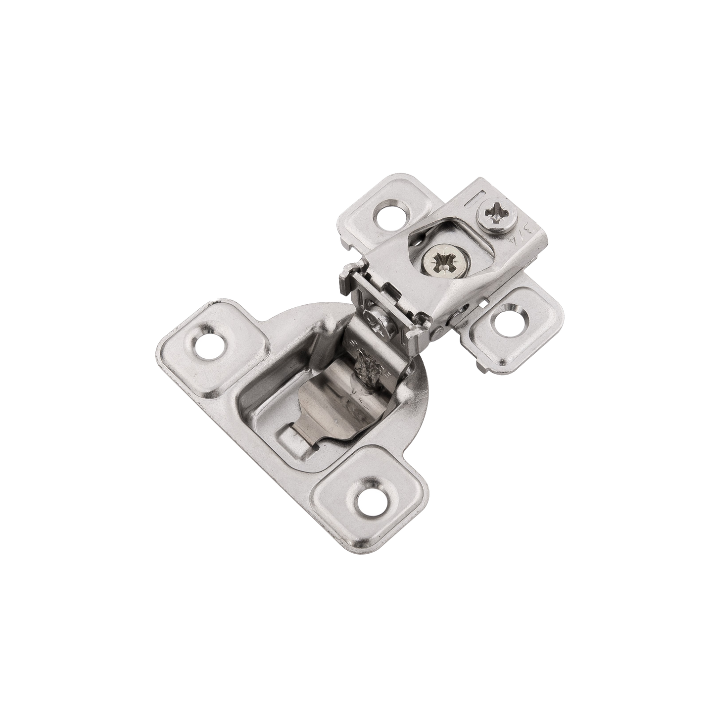 Facette Collection Knob 1-3/8 Inch Diameter Satin Brass Finish