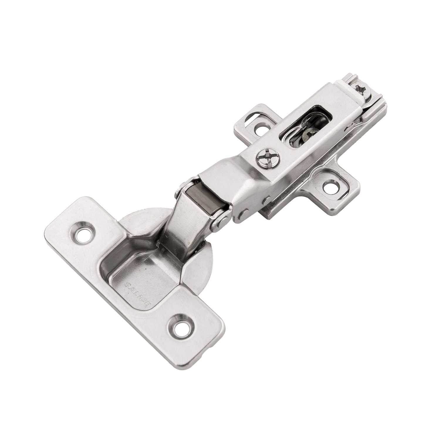 Facette Collection Knob 1-3/8 Inch Diameter Satin Brass Finish