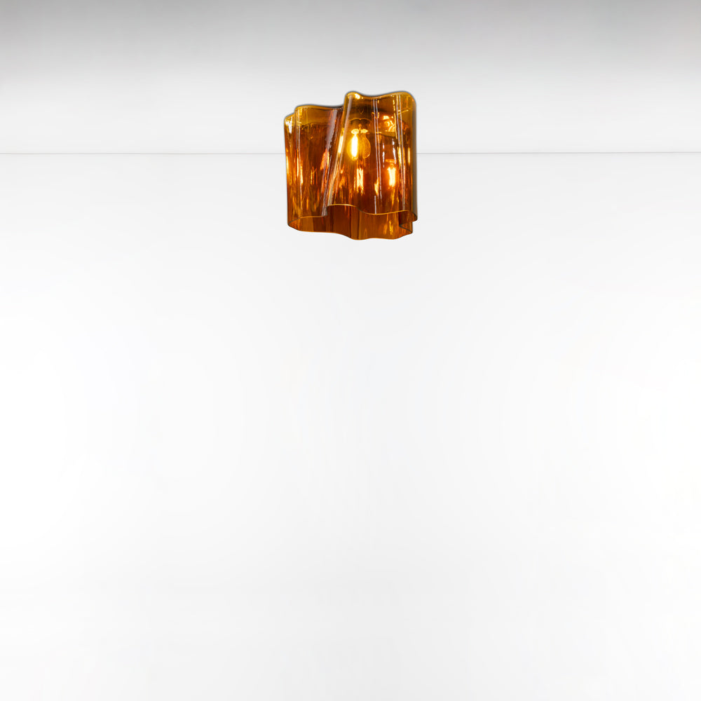 LOGICO MINI CEIL SINGLE MAX 100W E26 GREY/TOBACCO 120V