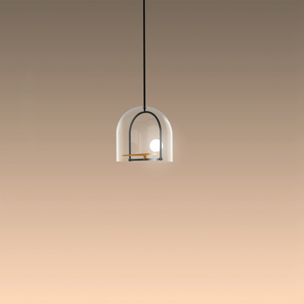 YANZI SUSP LED 10,1 W 30 K 90 CRI DIM 2 fils NOIR/JAUNE