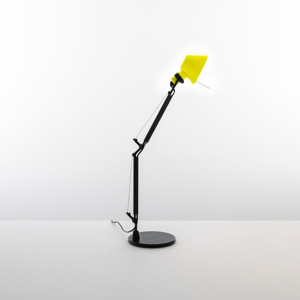 TOLOMEO MICRO MAX 60W E12 BLACK-YELLOW W/BASE