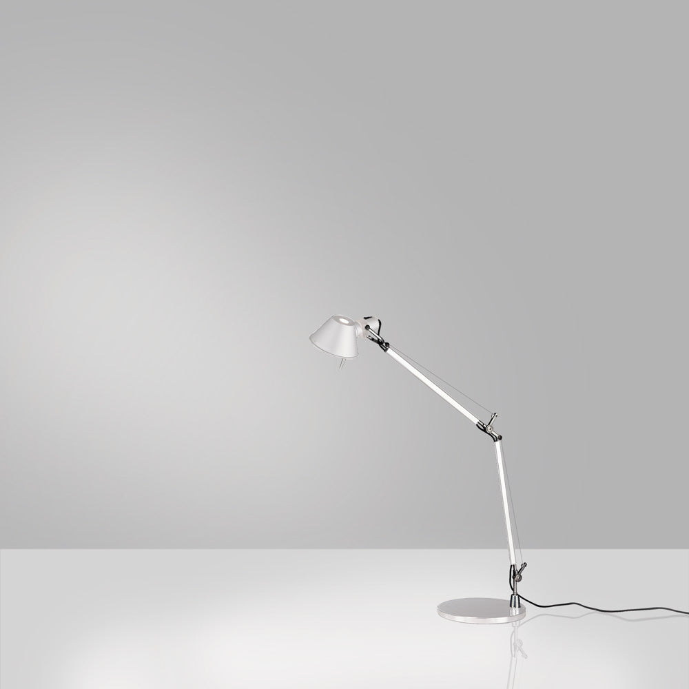 TOLOMEO MINI MAX 100W E26 WHITE W/BASE ALUM