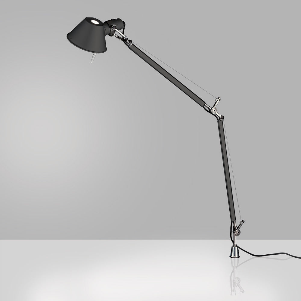 TOLOMEO CLASSIC MAX 100W E26 BLACK W/IN-SET PIVOT ALUM