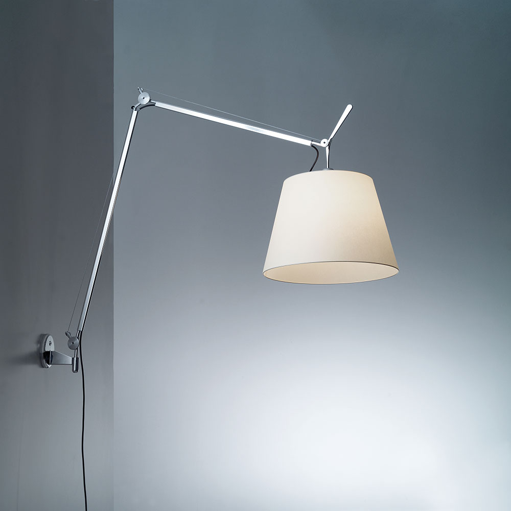 TOLOMEO MEGA WALL W/17IN DIFF PARCH MAX 150W E26 ALUM