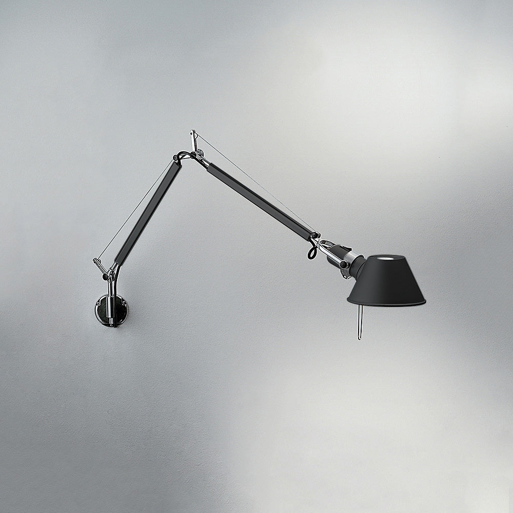 TOLOMEO MINI MAX 100W E26 BLACK W/J BRACKET(ALU)