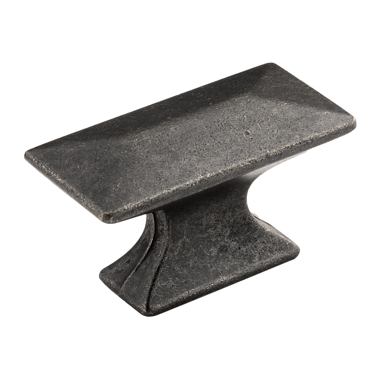 Facette Collection Knob 1-3/8 Inch Diameter Satin Brass Finish