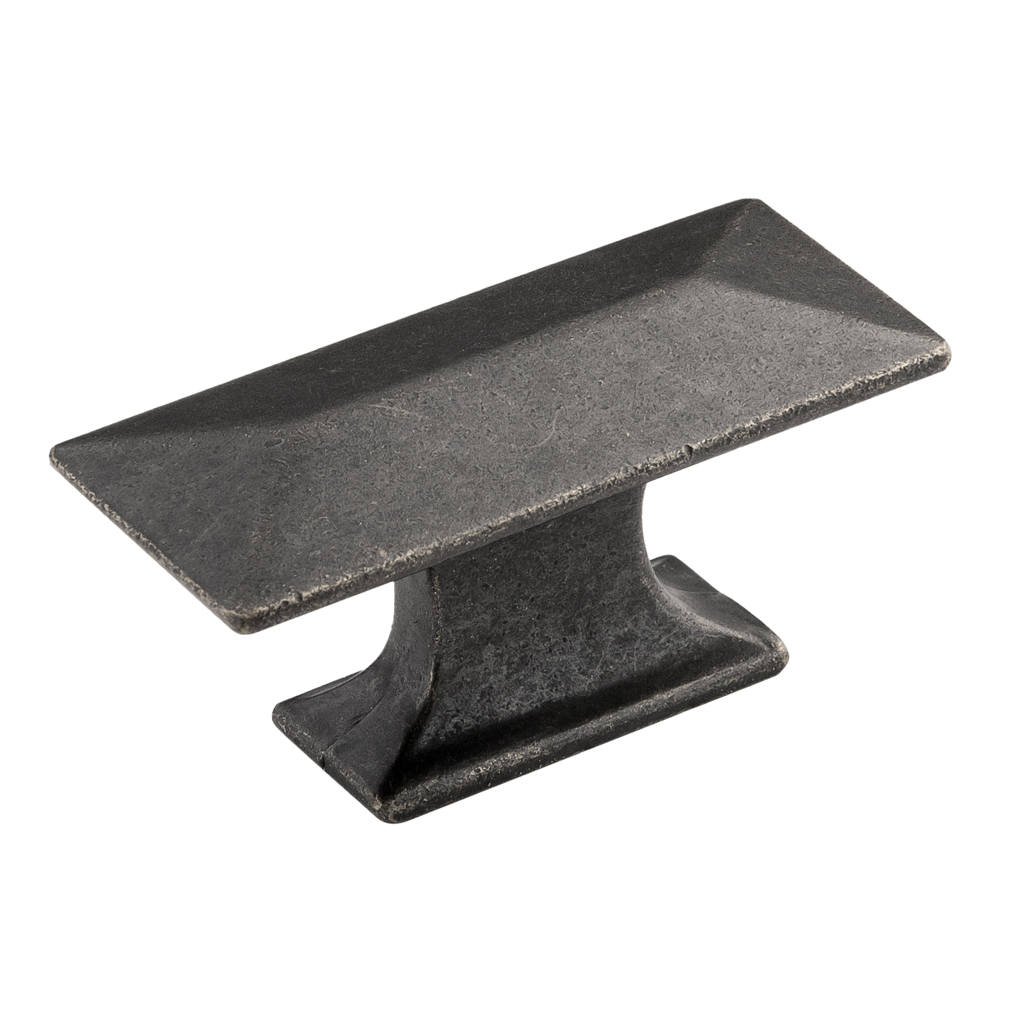 Facette Collection Knob 1-3/8 Inch Diameter Satin Brass Finish