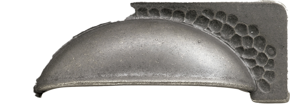 Facette Collection Knob 1-3/8 Inch Diameter Satin Brass Finish