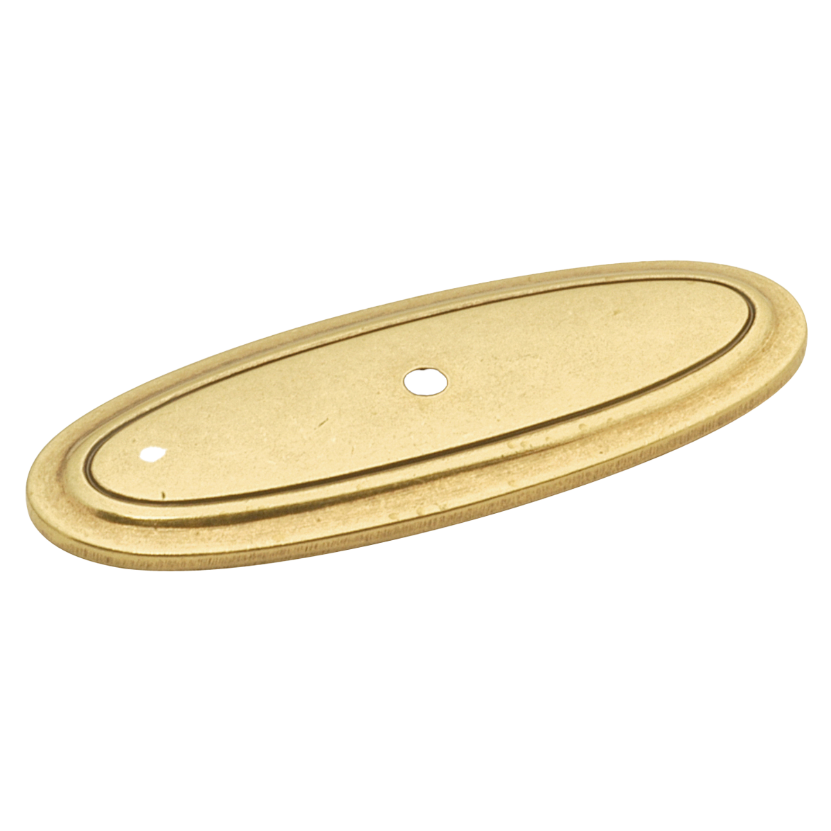 Facette Collection Knob 1-3/8 Inch Diameter Satin Brass Finish