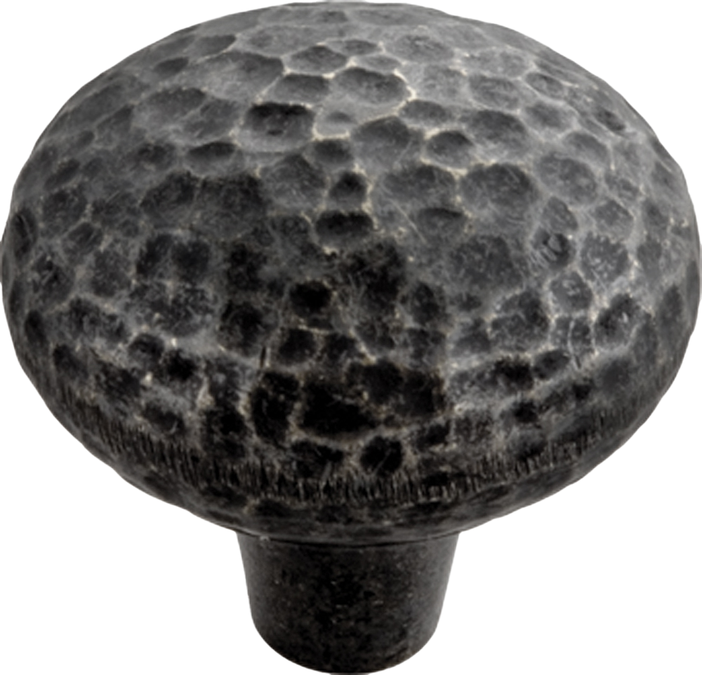 Facette Collection Knob 1-3/8 Inch Diameter Satin Brass Finish