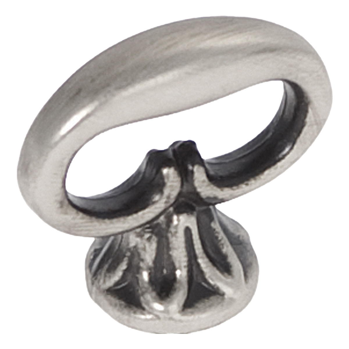 Facette Collection Knob 1-3/8 Inch Diameter Satin Brass Finish