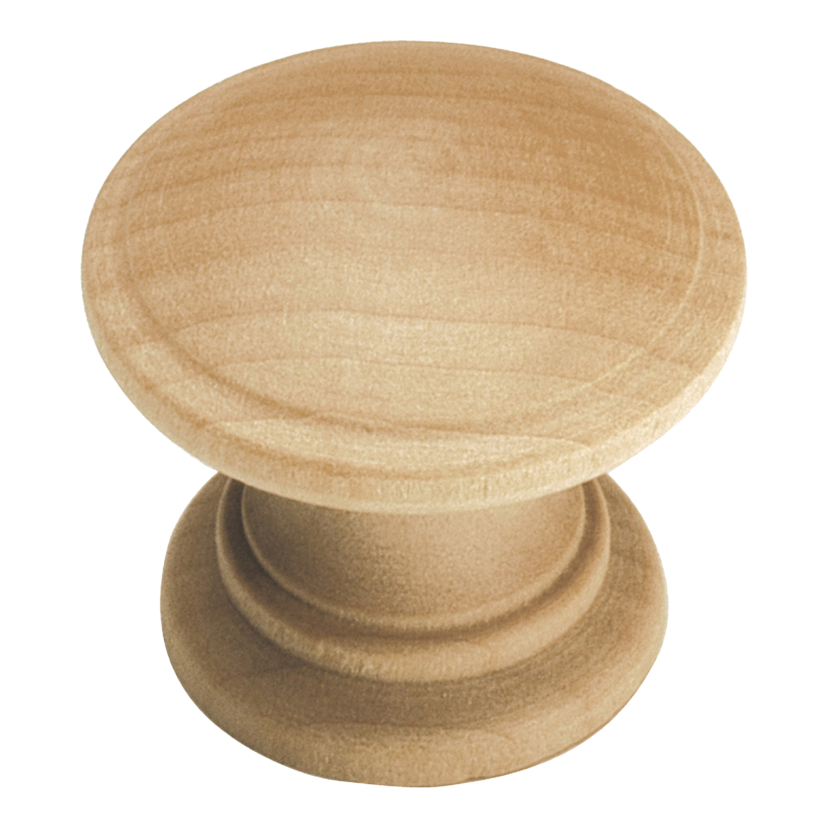 Facette Collection Knob 1-3/8 Inch Diameter Satin Brass Finish
