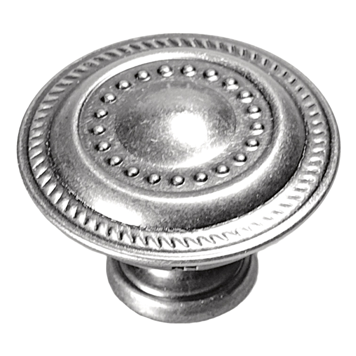 Facette Collection Knob 1-3/8 Inch Diameter Satin Brass Finish