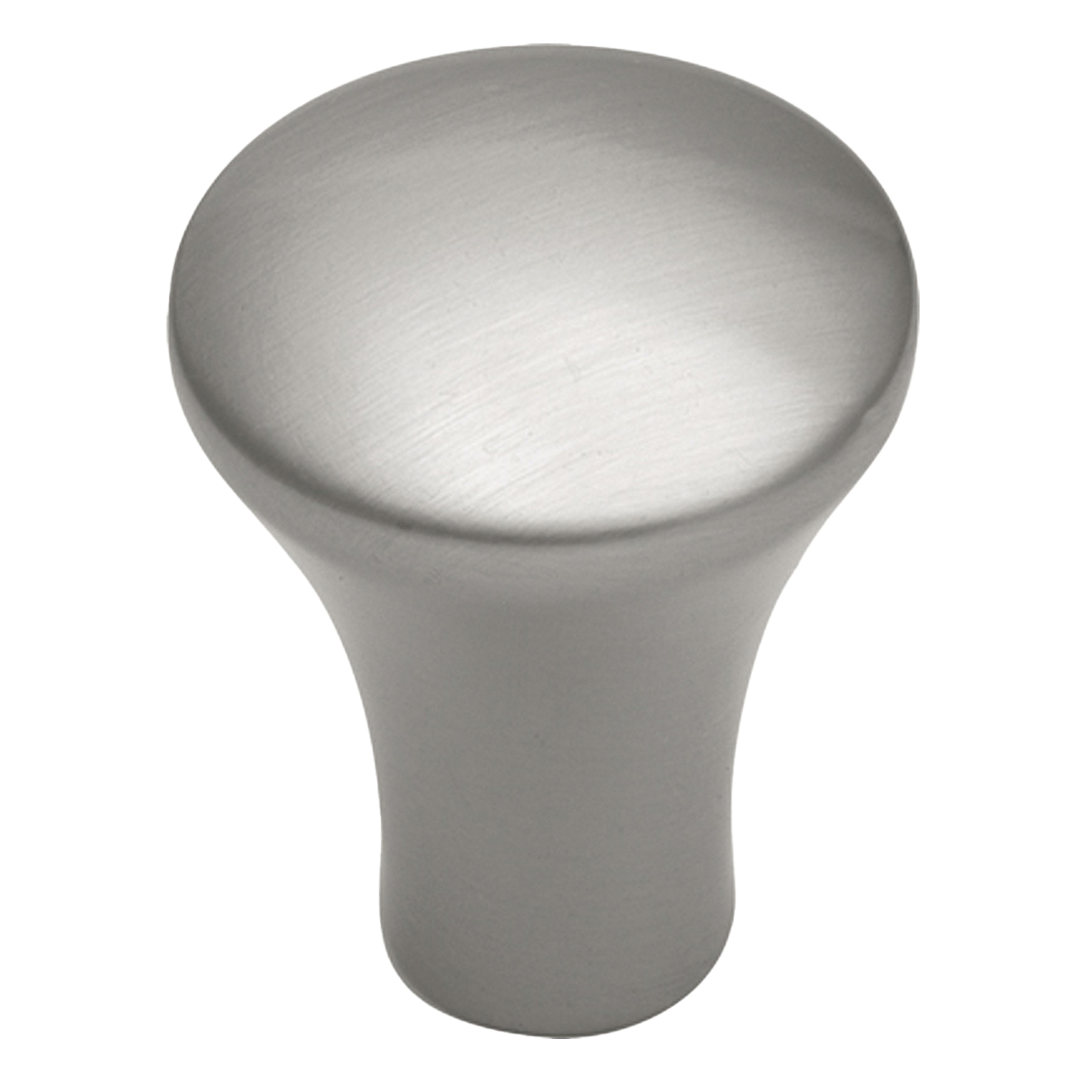 Facette Collection Knob 1-3/8 Inch Diameter Satin Brass Finish