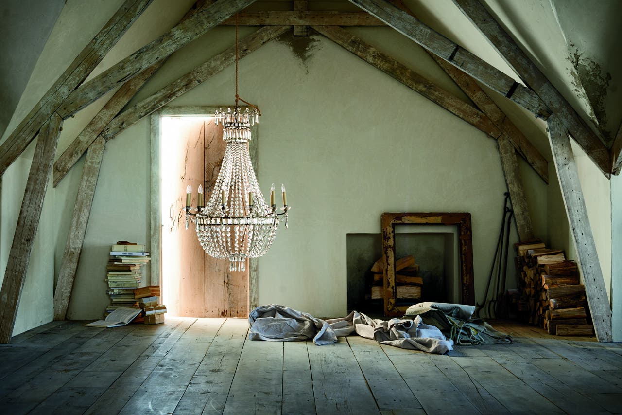 Evalina Chandelier in Butler's Silver