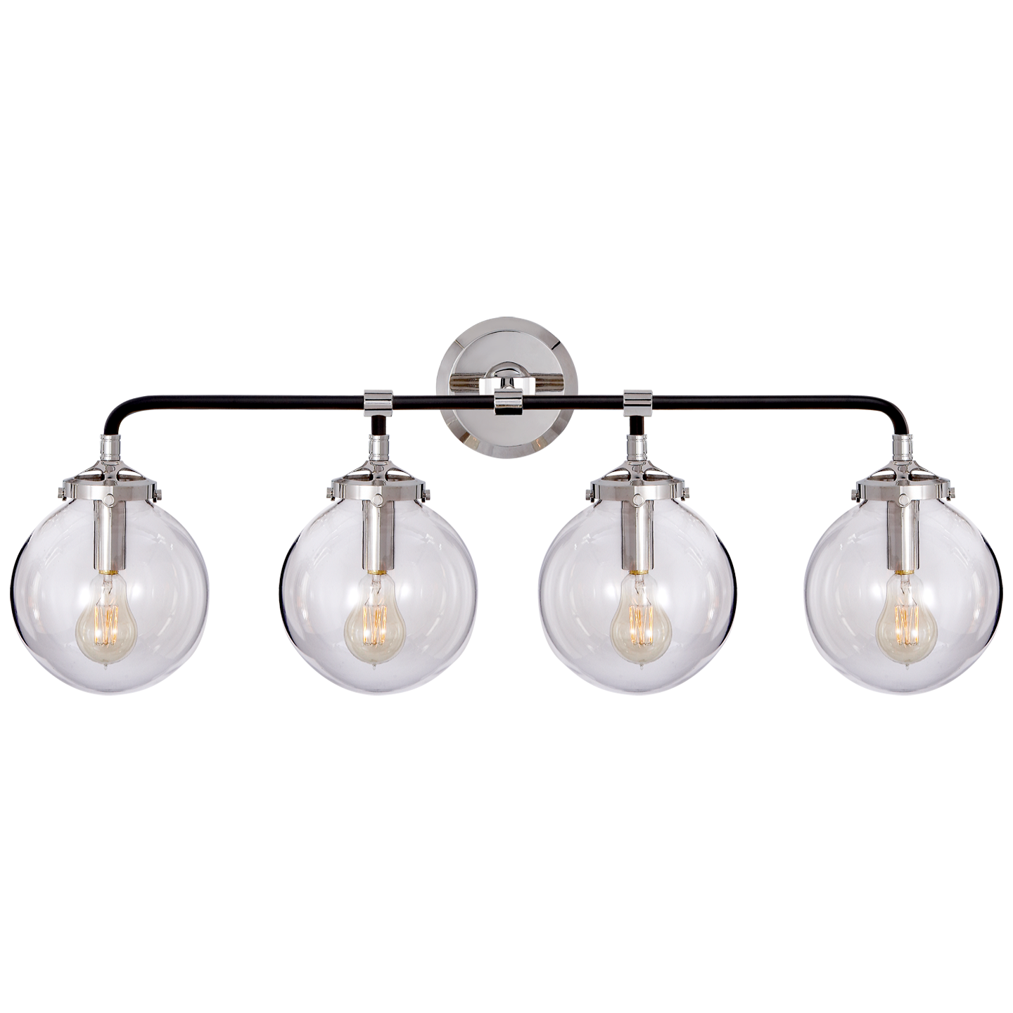 Applique de salle de bain à quatre lumières Bistro