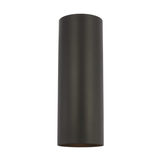 Lanterne murale cylindrique d'extérieur à deux lumières de taille moyenne