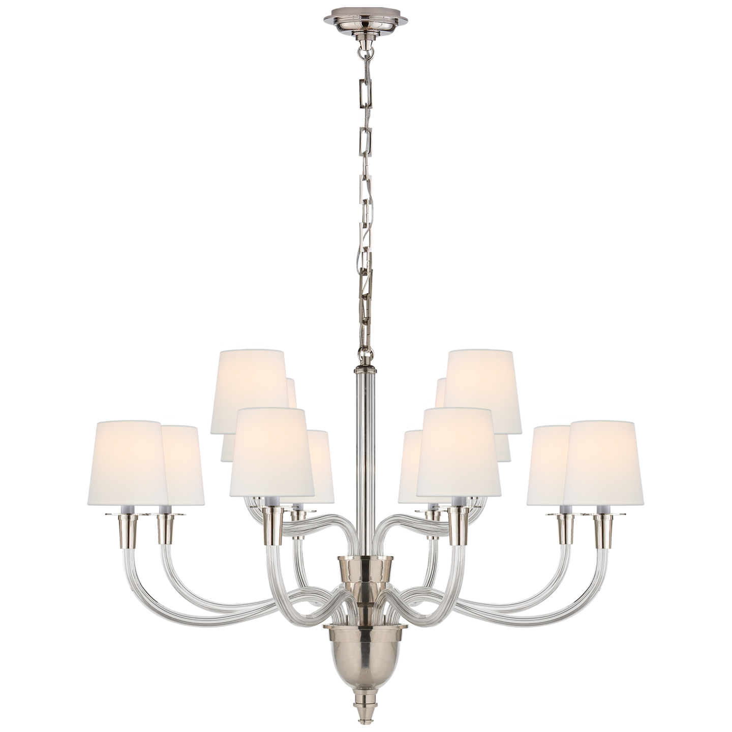 Grand lustre à deux niveaux Vivian