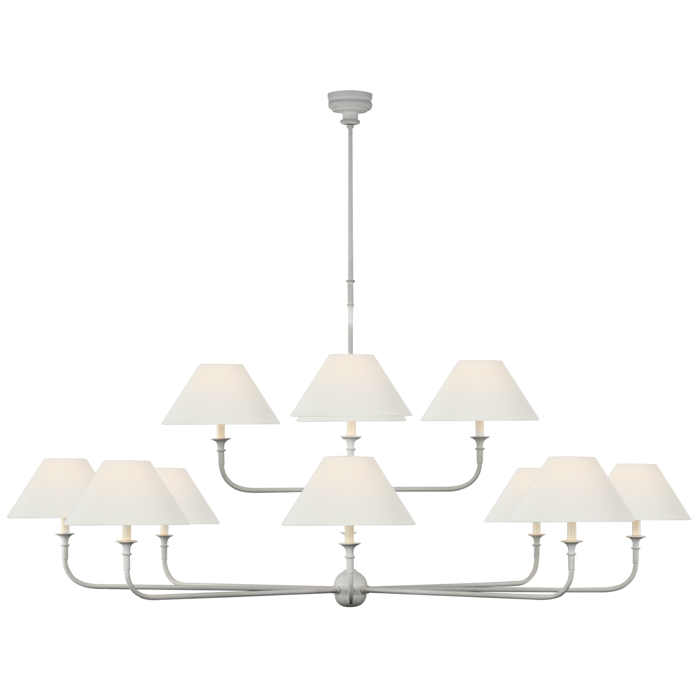 Lustre surdimensionné à deux niveaux Piaf