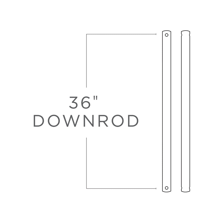 Tige de suspension de 36 po en bronze toscan