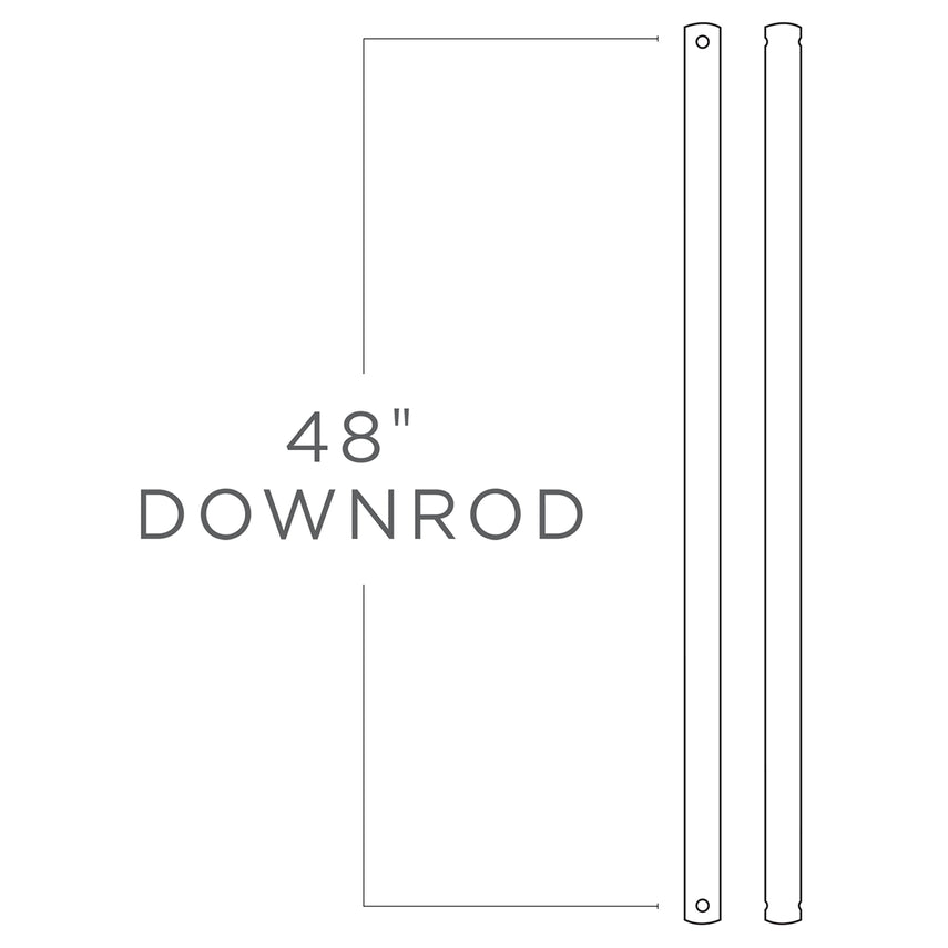 Tige de suspension de 48 po en bronze huilé