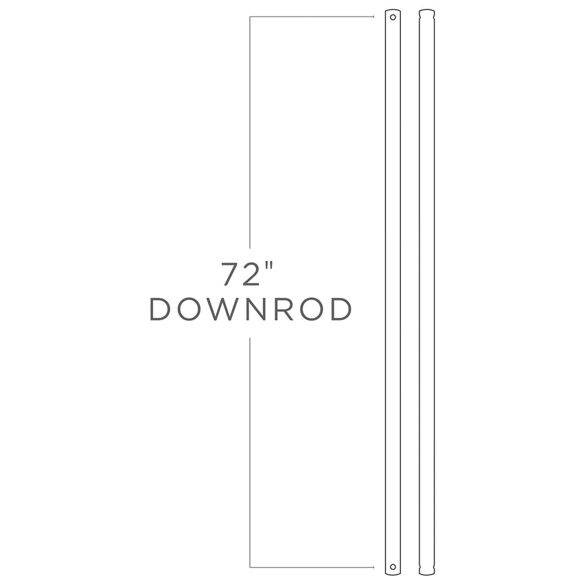 Tige de suspension de 72 po en bronze huilé