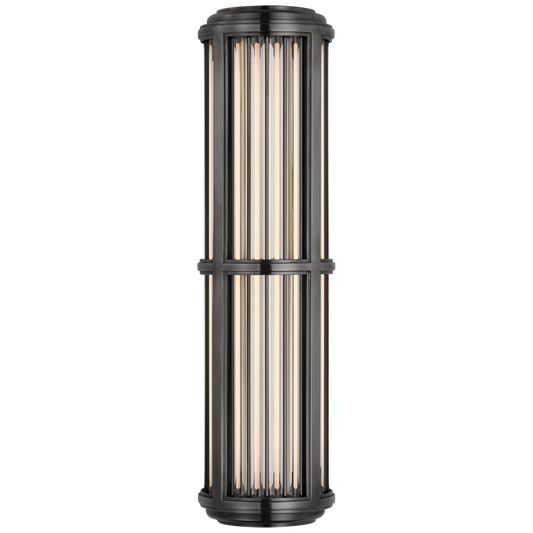Perren Medium Wall Sconce in Bronze and Glass Rods