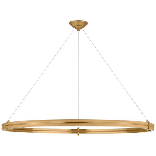 Paxton 48" Ring Chandelier in Natural Brass