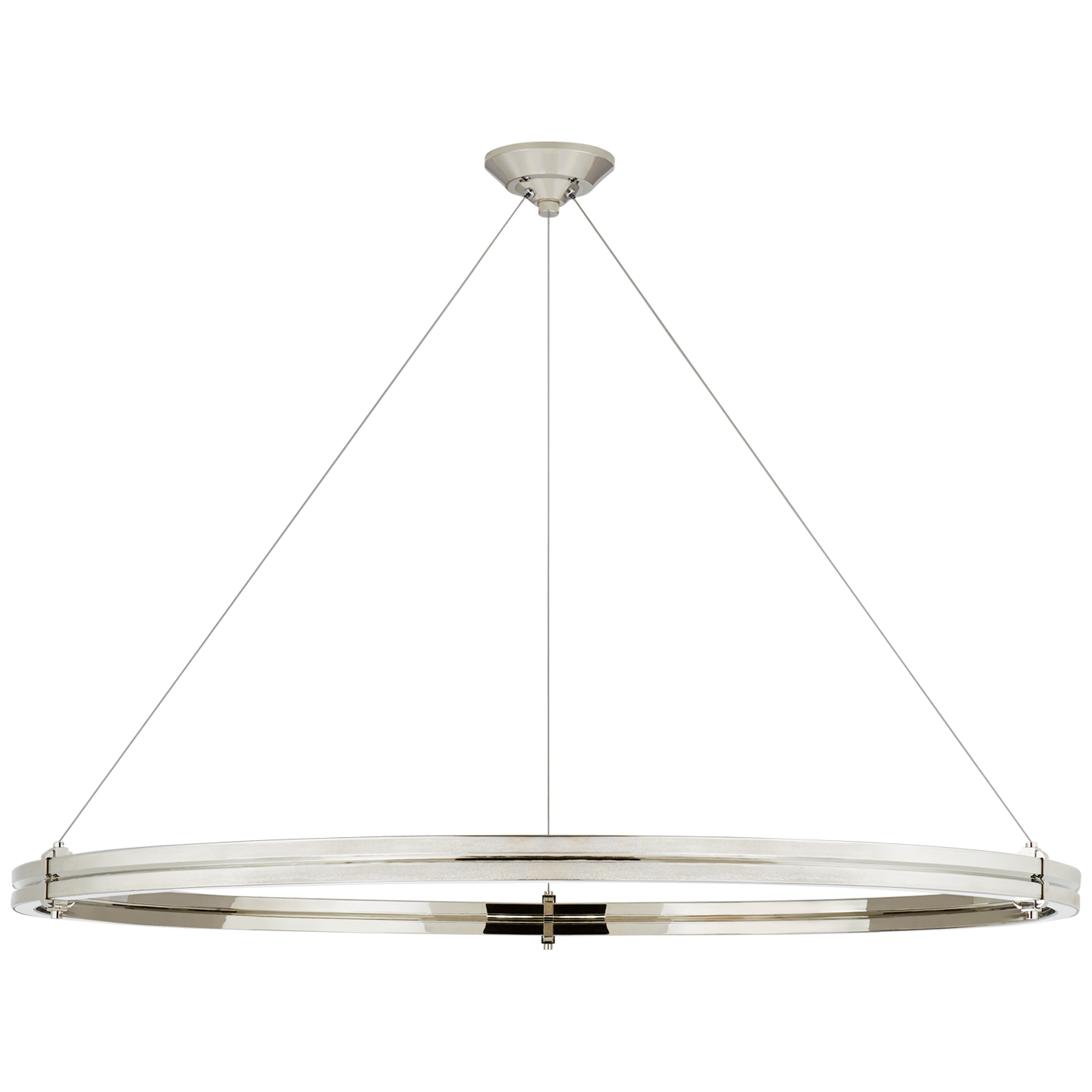 Paxton 48" Ring Chandelier in Polished Nickel
