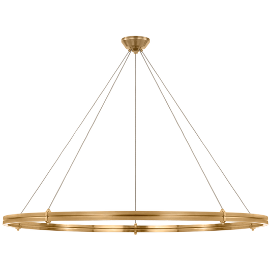 Paxton 60" Ring Chandelier in Natural Brass