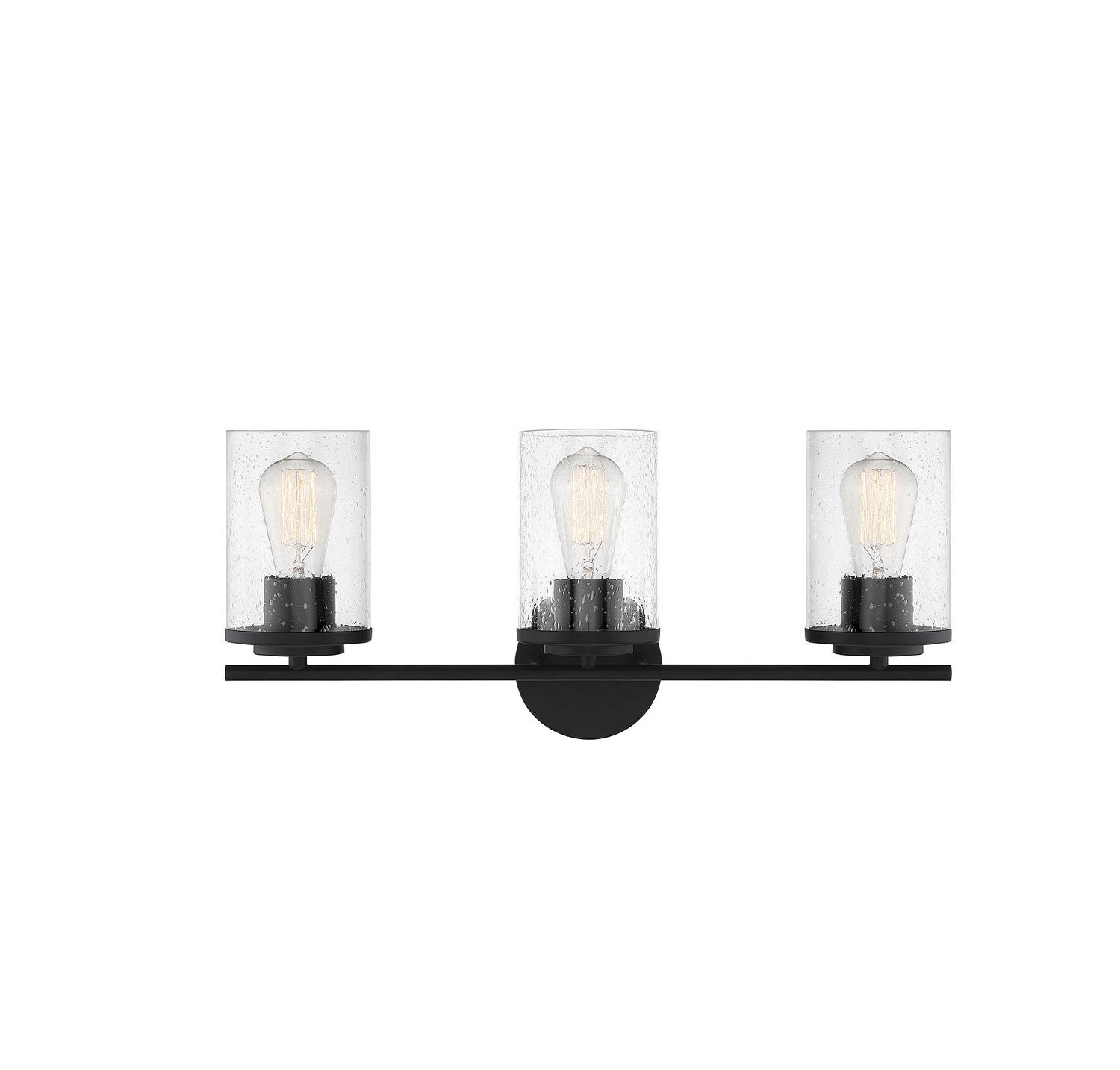 Marshall Three Light Bath Bar in Matte Black