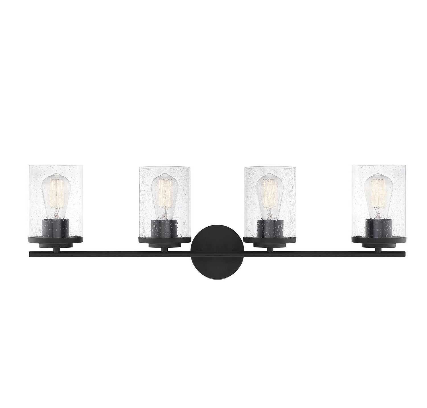 Marshall Four Light Bath Bar in Matte Black